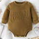 0-24M Baby 3D Letter Long Sleeves Bodysuit  Baby Clothes  