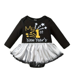 0-24M Baby Letter Print Long Sleeve Mesh Bodysuit & Headband  Baby Clothes  