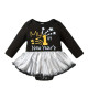 0-24M Baby Letter Print Long Sleeve Mesh Bodysuit & Headband  Baby Clothes  