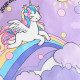 6M-3Y Baby Girls Unicorn Print Mesh Flying Sleeve Dresses  Baby Clothes  