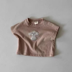 6-24M Baby Cartoon Dog Short Sleeve Top  Baby Boutique Clothing  
