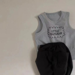 6-24M Baby Girls And Boys Letter Tank Tops  Toddler Boutique Clothing  