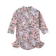 9M-4Y Toddler Girls Bull Head Print One-Piece Swimsuit  Girls Clothes  