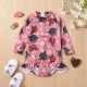 9M-4Y Toddler Girls Bull Head Print One-Piece Swimsuit  Girls Clothes  