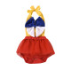 0-12M Baby Girls Bow Halter-Neck Mesh Swimsuit  Baby Clothing  