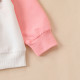 3-24M Baby Contrast Sleeves Towel Embroidered Sweatshirt  Baby Clothing  