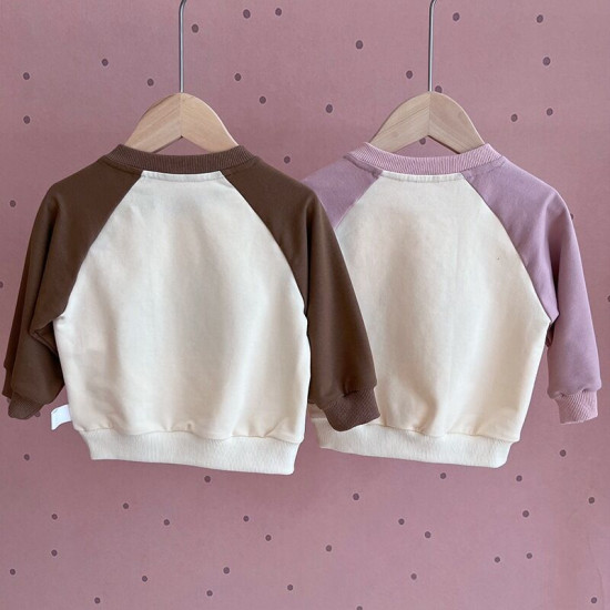 3-24M Baby Cartoon Raglan Sleeves Sweatshirt  Baby Clothing  