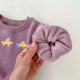 3-24M Baby Floral Mesh Long-Sleeved Fleece Pullover Sweatshirt  Baby Boutique Clothing  