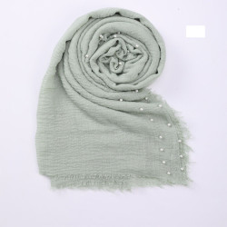 Newborn Cotton Linen Pearl Photography Tassel Wrapped Baby Blankets  