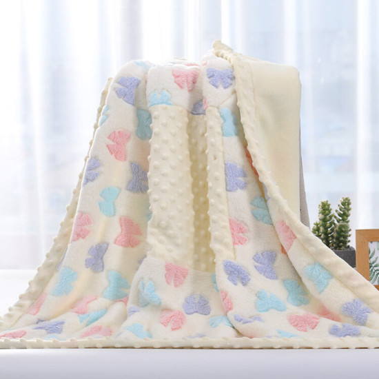 Baby Double Coral Fleece  Baby Blankets  