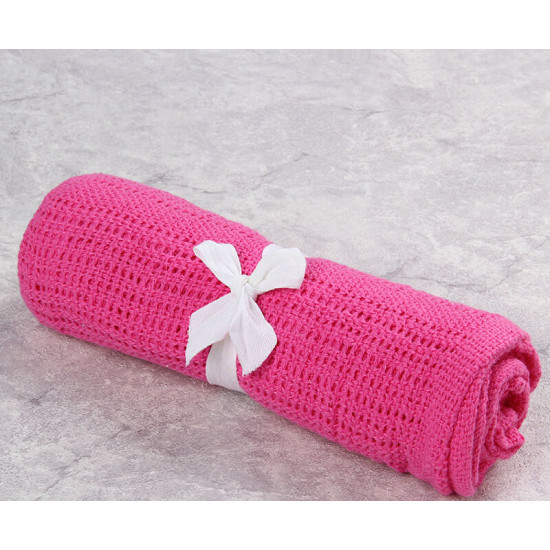 Solid Color Yarn Infant  Baby Blankets  