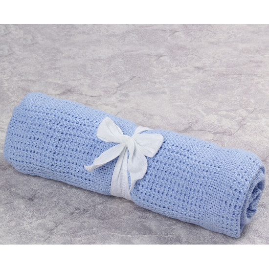 Solid Color Yarn Infant  Baby Blankets  