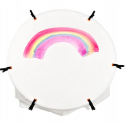 Newborn Flower Rainbow Print Blanket  
