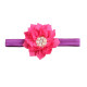 Baby Beaded Flower Decor Elastic Headband  