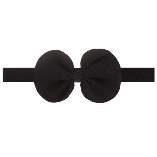 Solid Color Chiffon Bow Baby Headband  