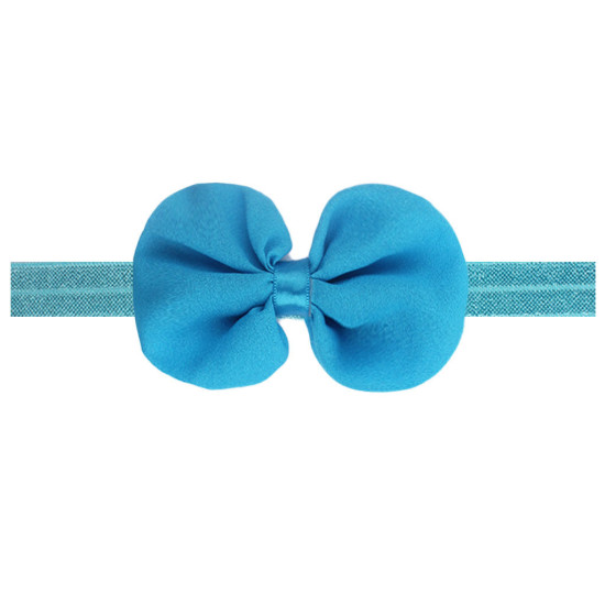 Solid Color Chiffon Bow Baby Headband  