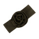 Solid Color Flower Decor Ribbed Headband For Baby  