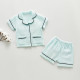 9M-3Y Baby Pajamas Sets Muslin Plain Shirts & Shorts  Baby Clothes  
