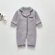 3-18M Baby Pajamas Solid Color Muslin Jumpsuit  Baby Clothing  