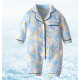 3-18M Baby Pajamas Solid Color Muslin Jumpsuit  Baby Clothing  