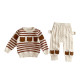 3-24M Baby Knitting Bear Striped Sweater Or Pants  Baby Clothing  