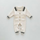 3-24M Baby Lapel Button-Up Knitted Jumpsuit  Baby Clothes  