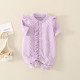 0-18M Baby Ruffled Knitted Button Jumpsuit  Baby Clothing  