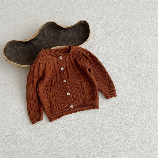 3-24M Baby Bubble Hook Sweater Knitted Cardigan  Baby Boutique Clothing  