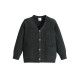 3-24M Baby Knitted Cardigan Solid Color V-Neck Sweater  Baby Clothing  