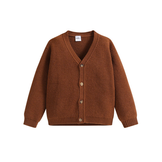 3M-3Y Baby Knitted V-Neck Long Sleeve Sweater Cardigan  Baby Clothing  