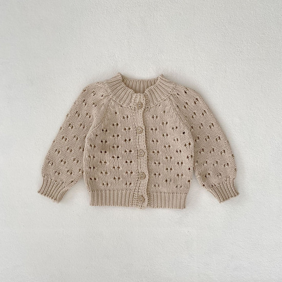 3-24M Baby Hollow Thick Knitted Cardigan  Baby Boutique Clothing  