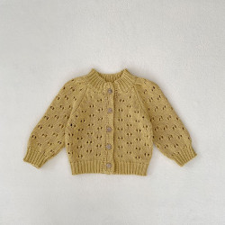 3-24M Baby Hollow Thick Knitted Cardigan  Baby Boutique Clothing  