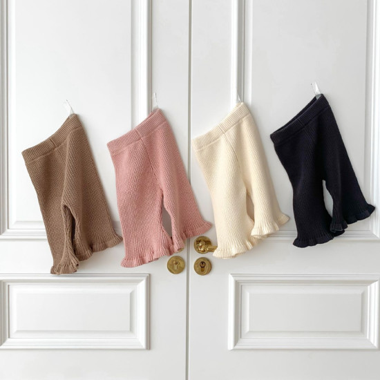 3-24M Baby Candy Knit Flared Pants  Baby Boutique Clothing  