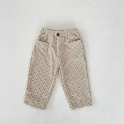 3-24M Baby Dot Print Corduroy Pants  Baby Boutique Clothing  