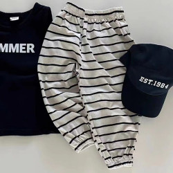 3-18M Baby Girls Striped Pants  Baby Boutique Clothing  