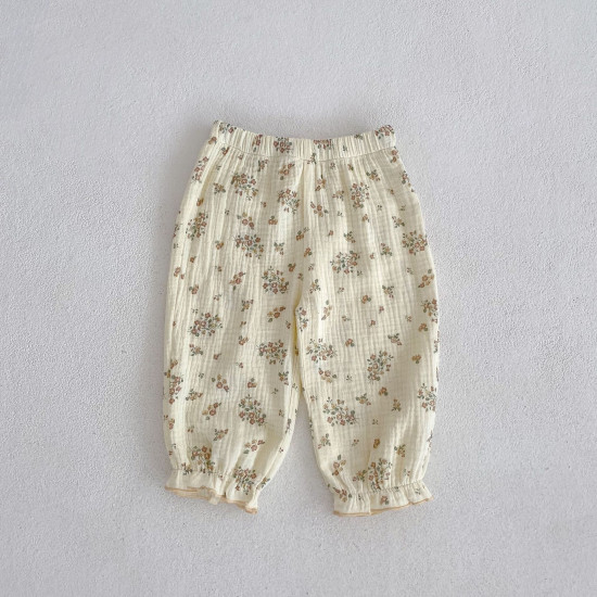 3-24M Baby Girls Floral Cotton Trousers  Girls Fashion Clothes  