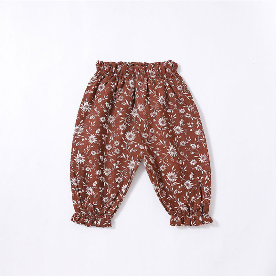3-18months Baby Floral Cotton Gauze Trousers  Baby Boutique Clothing  