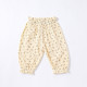3-18M Baby Girls And Boys Muslin Plaid Bear Print Pants  Baby Clothing  