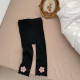 6-24M Baby Girl Cute Flowers Embroidered Ribbed Bottoming Pants Bulk Baby Clothes   