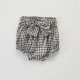 3M-4Y Flower Bow All-Match Seersucker Plaid Shorts Bud Pants  Baby Clothes  