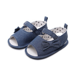 3-18M Baby Girls Bow Canvas Sandals  Baby Shoes  
