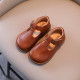 Kid Girls Solid Color British Style Soft Sole Shoes  Accessories  