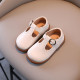 Kid Girls Solid Color British Style Soft Sole Shoes  Accessories  
