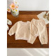 3M-3Y Baby Daisy Embroidered Round Neck Sweatshirt And Sweatpants Sets  Baby Clothing  