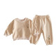 3M-3Y Baby Daisy Embroidered Round Neck Sweatshirt And Sweatpants Sets  Baby Clothing  