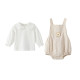 0-18M Baby Girls Doll Collar Tops And Bodysuit  Baby Clothing  