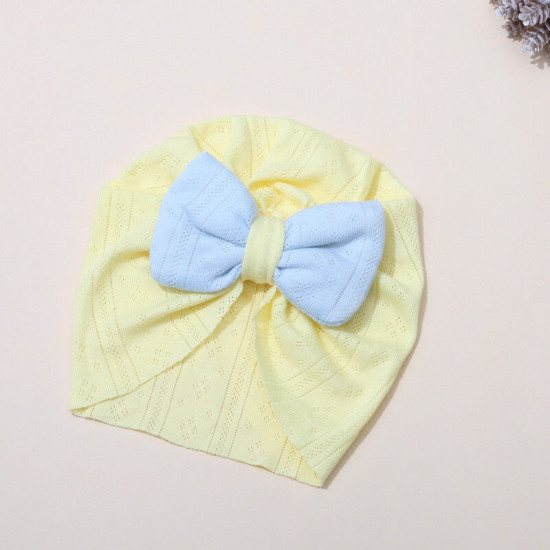 Newborn Contrast Bow Baby Turban Hat  Accessories Vendors  