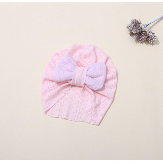 Newborn Contrast Bow Baby Turban Hat  Accessories Vendors  