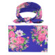 Baby Wrap Floral Print Rabbit Ears Headband Blanket Swaddle  Accessories  
