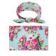 Baby Wrap Floral Print Rabbit Ears Headband Blanket Swaddle  Accessories  